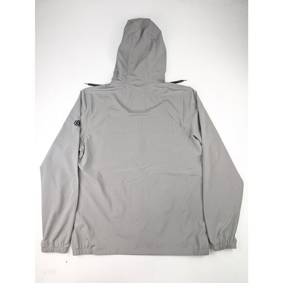 686 Men's Medium UNIX Full Zip Shell Jacket - Light Gray - Picture 10 of 10